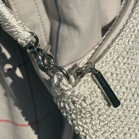 The SAK Lumi Convertible Crossbody Shoulder Bag Hand-Crochet Flower Bead Natural - Picture 8 of 13